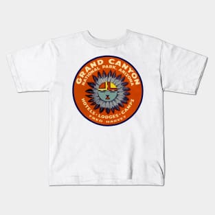 Vintage Grand Canyon National Park Logo Kids T-Shirt